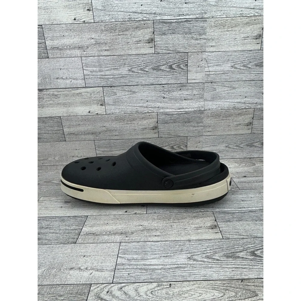 Crocs Crocband Clog Black Stucco Mens 10 Womens 12 Sporty Slip On Shoes 11016
